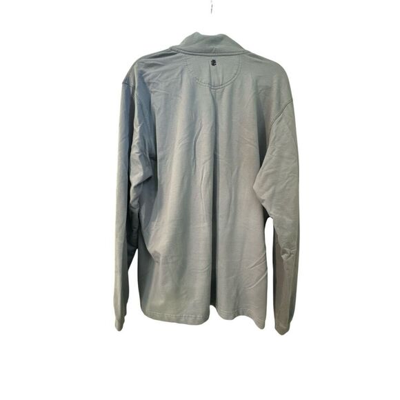 Izod Saltwater 3/4 Pullover Henley Lavender Terry Size Large Men's - Picture 2 of 6